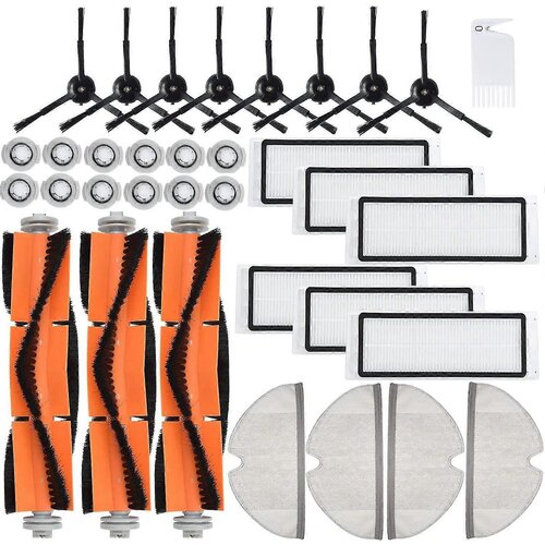 INORCO 34 paketov stranskih krtač s filtrom za Xiaomi Roborock S5 S Max S6 S60 S65 Mop, (21991707) Slike