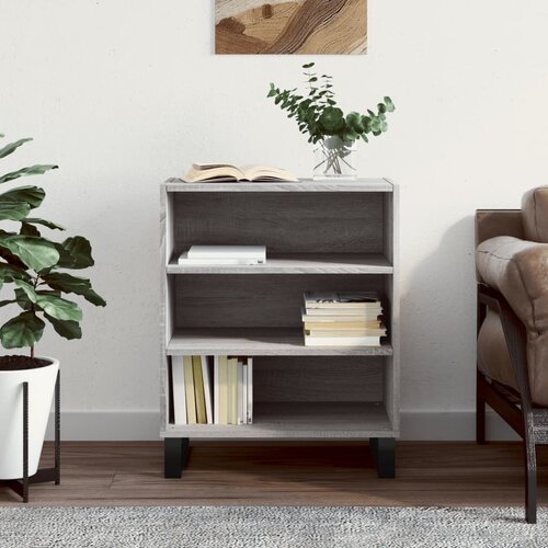 VidaXL Komoda siva sonoma 57x35x70 cm inženirski les Slike