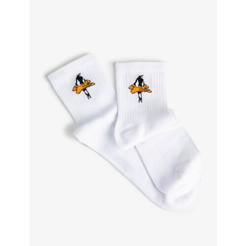 Koton Daffy Duck Crewneck Socks Licensed Embroidered Cene