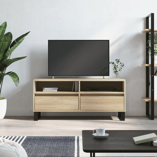 VidaXL TV ormarić boja hrasta sonome 100x34 5x44 5cm konstruirano drvo Slike