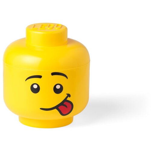 Lego Žuta kutija za pohranu u obliku glave Silly ⌀ 16,3 cm Cene