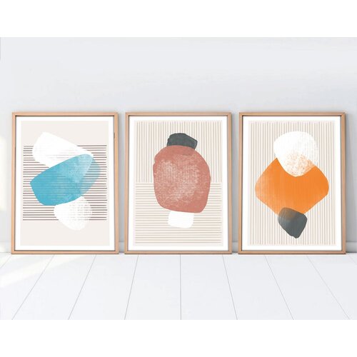 WALLXPERT Uramljena slika Huhu97, 30x40 cm , 3 dijela Cijene