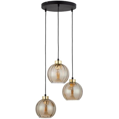 Luster na sajli DEVI 3xE27/15W/230V crna/zadimljeno bež Cene