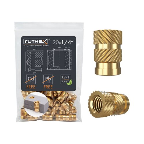 Umetak s navojem 1/4&amp;quot; (20 komada) Slike