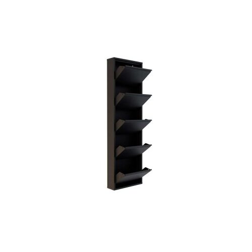 Hanah home ormar za cipele 5 piece metal black Slike