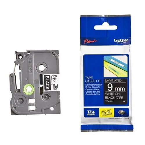  Trak p-touch tze-325 črn/bel 9mm BROTHER Slike