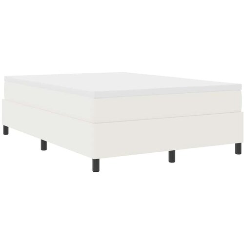  Krevet s opruga kutije Krema i bijela 140 x 190 cm Slike
