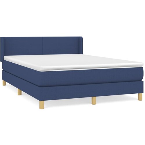 Maison Chic Box spring postelja - Vzmetna postelja z vzmetnico modra 140x200 cm blago SL2020, (21889157) Cene