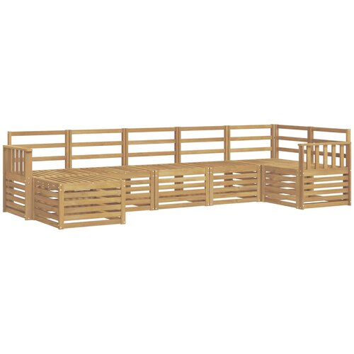  Set vanjskih sofa 7 kom. Bijela Slike