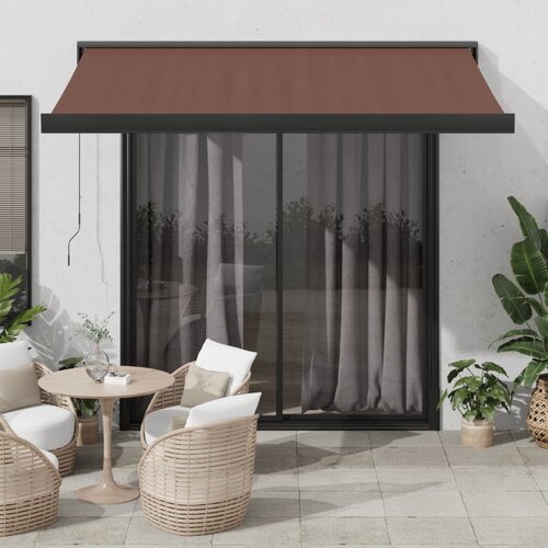 vidaXL Tenda na ručno uvlačenje smeđa 300 x 250 cm Cijene