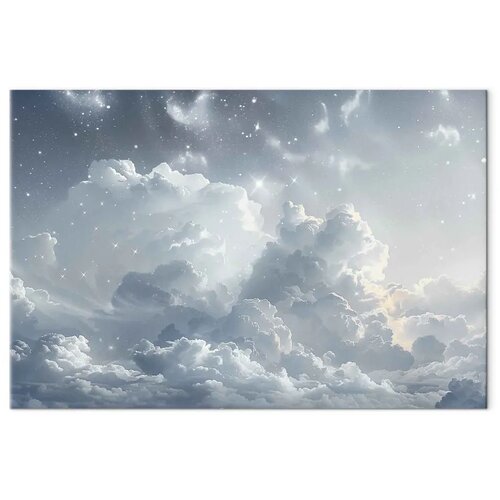  Slika - Astral Calm: Stars Scattered Over Delicate Clouds 90x60 Cijene