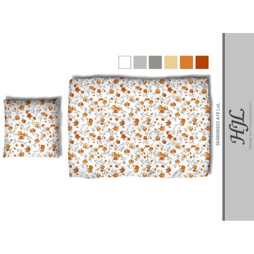 Esposa OBOJESTRANSKA POSTELJNINA 240/220 cm saten oranžna Slike