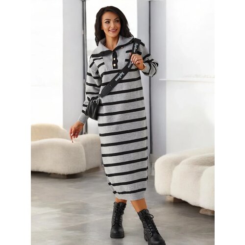 Resti Women's long sweater dress in stripes Cijene