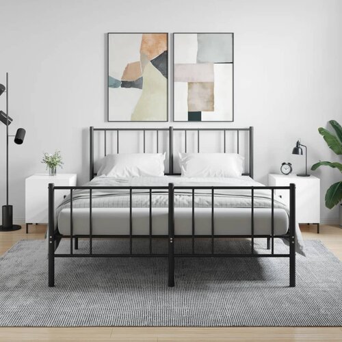 vidaXL Nočna omarica 2 kosa visok sijaj bela 40x40x50cm inženirski les Cene