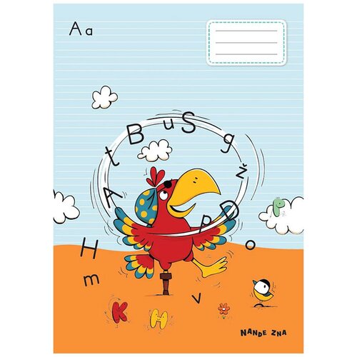  ZVEZEK NANDE ZNA A4 D ABC (male in velike tiskane črke), 40 listni Slike
