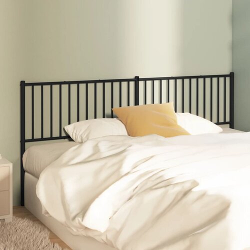 VidaXL Metalno uzglavlje crno 193 cm Slike