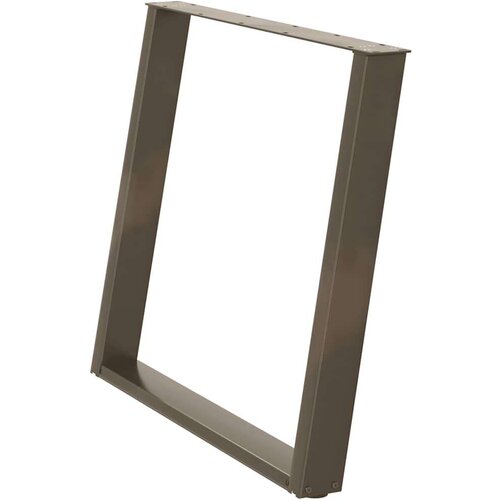 VidaXL Noge za blagovaonski stol U-oblik 2 kom Prirodni čelik 90 x (72-73) cm Čelik - Prirodna 90 x (72-73) cm 1 Slike