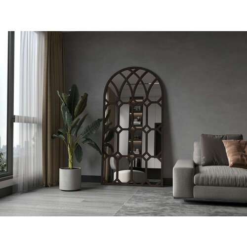 Hanah home podno ogledalo zylo, 90 cm x 180 cm, braon Cene