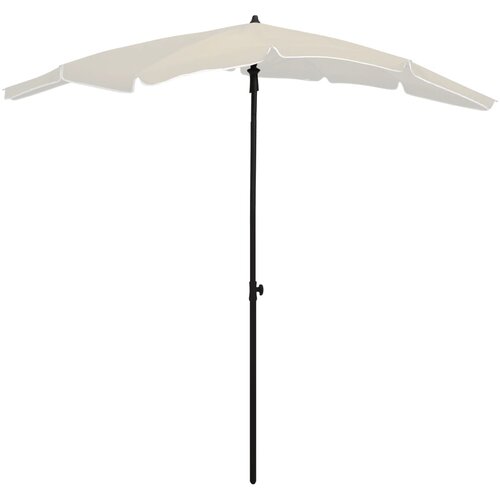  Vrtni suncobran sa stupom 200 x 130 cm boja pijeska Cijene