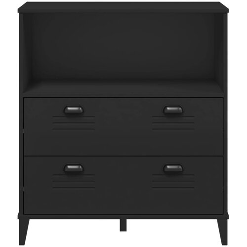  Regal za knjige VIKEN crni 80 x 40 x 90 cm konstruirano drvo Slike