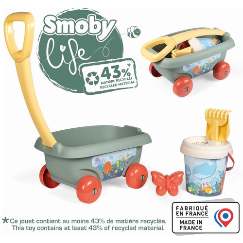 Smoby voziček Life Beach Cart z vedro setom Cijene