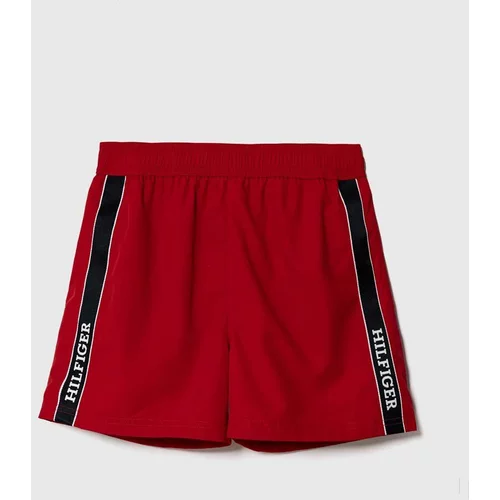 Tommy Hilfiger Dječje kratke hlače za kupanje boja: crvena