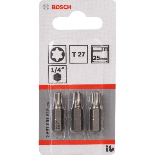 Bosch extra-hard bit Torx T27 dužina 25mm 3/1 Slike