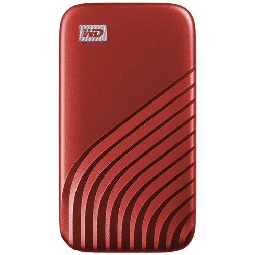 Wd Zunanji prenosni disk WD My Passport SSD USB-C, 1 TB, rdeča