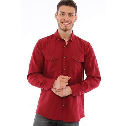 Dewberry Muška košulja 7203 tamnocrvena Fuksija Slike