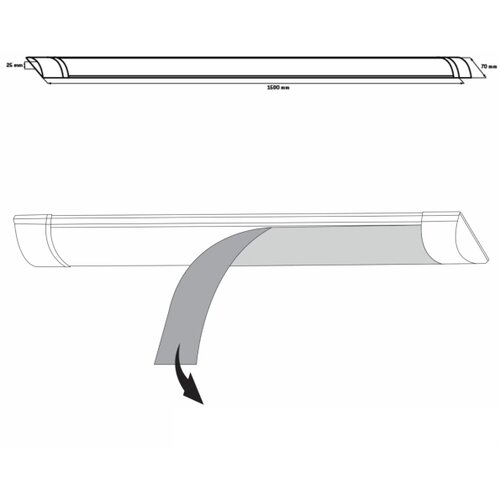  LED svetiljka za ispod kuhinjskih ormarića LED/50W/230V 4000K 150 cm bela Slike
