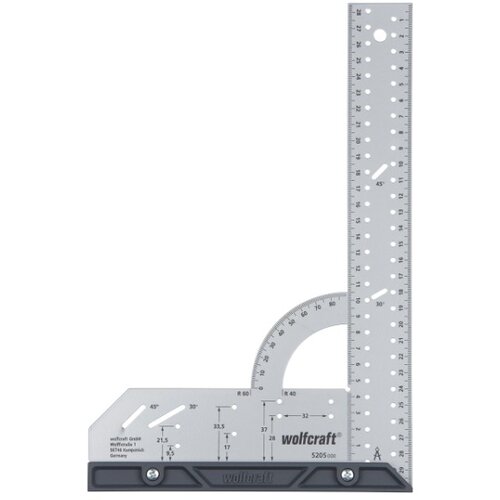 Wolfcraft univerzalni kutomjer (300 x 200 mm, 90 °, Zamjenjivi graničnik) Cijene