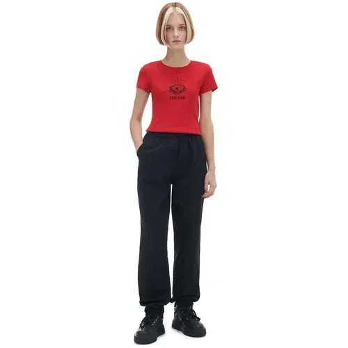 Cropp ženska majica kratkih rukava - Crvena  2504S-33X