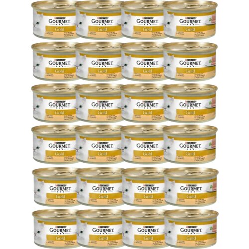 Purina Varčno pakiranje Gold fina pa&amp;scaron;teta 24 x 85 g - Puran Slike