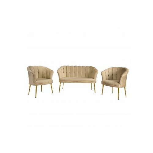 Atelier Del Sofa sofa i fotelja daisy gold metal light brown Slike