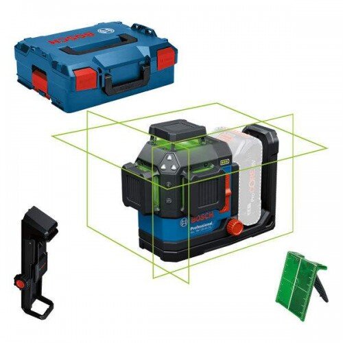 Bosch gll 18V-120-33 cg laserski nivelator zelenog zraka 3x360° 120m domet u l-boxx koferu 0601065101 Cene