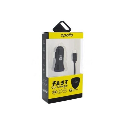 CAR CHARGER APOLLO 2IN1 QUALCOM 3.0 TYPE C Slike