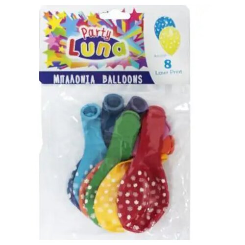 Luna Baloni sa cvijetnim uzorkom 8kom Cene