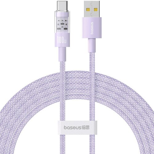 Baseus Gem USB A to USB C fast charging cable 2 m 100 W Purple Cijene