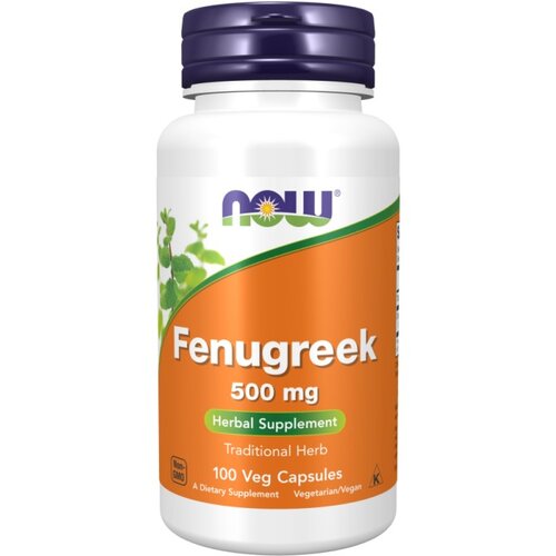 Now Foods Grško seno, Fenugreek NOW, 500 mg (100 kapsul) Cene