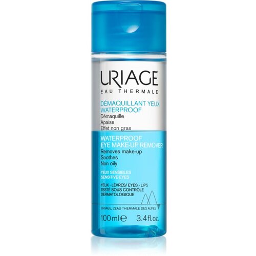 Uriage Waterproof Eye Make-up Remover dvofazni odstranjevalec ličil za vodoodporna ličila oči 100 ml Slike