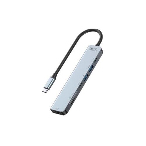 XO USB Type-C Multi-hub 7in1 HDMI, 2x USB 3.0, 2x USB-C, SD/TF Cijene