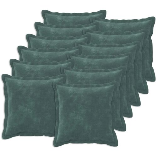  Presvlaka za jastuk 12 kom. HOUTEN Morska plava 45 x 45 cm - Dizajn s paspulom Morska plava 12 Cene