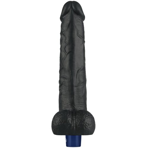 Lovetoy 2024 Real Softee Rechargeable Vibrating Dildo 10.5&amp;quot; Black Slike