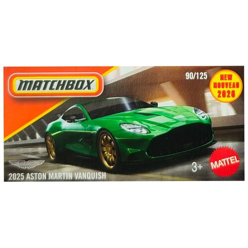 Mattel Matchbox: 2025 Aston Martin Vanquish zeleni autić u papirnatoj kutiji 1/64 &amp;ndash; Slike