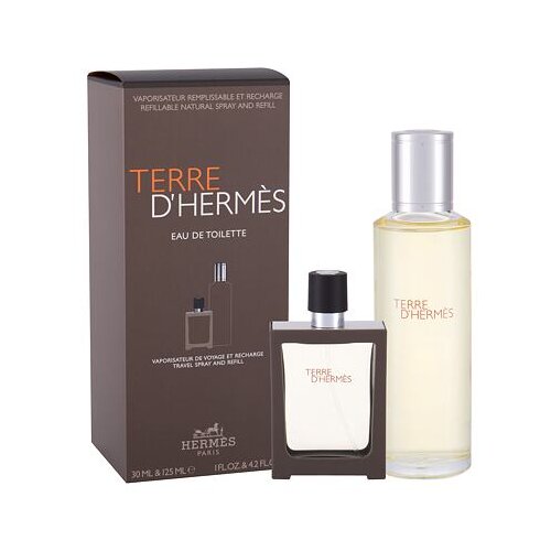 Hermes Terre d´Hermès darilni set toaletna voda 30 ml + toaletna voda za polnjenje 125 ml poškodovana škatla za moške Cene