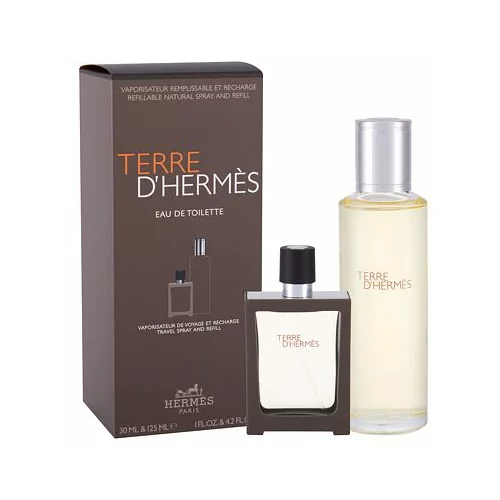 Hermes Terre d´Hermès darilni set toaletna voda 30 ml + toaletna voda za polnjenje 125 ml poškodovana škatla za moške