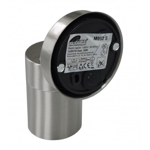 Mitea Lighting M952 s saten hrom 1xGU10 ba&amp;scaron;tenska lampa zidna Slike