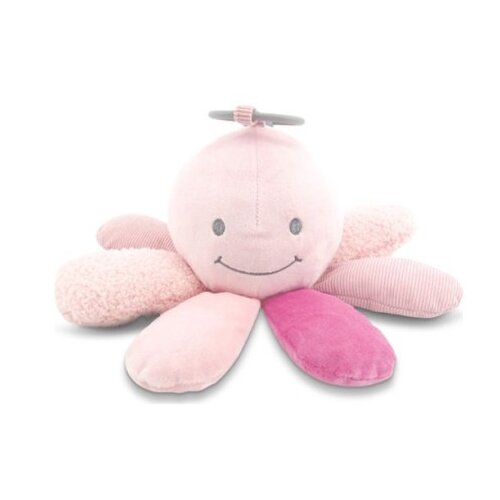 Lorelli plisana igracka - octopus pink natural ( 10191650002 ) Slike