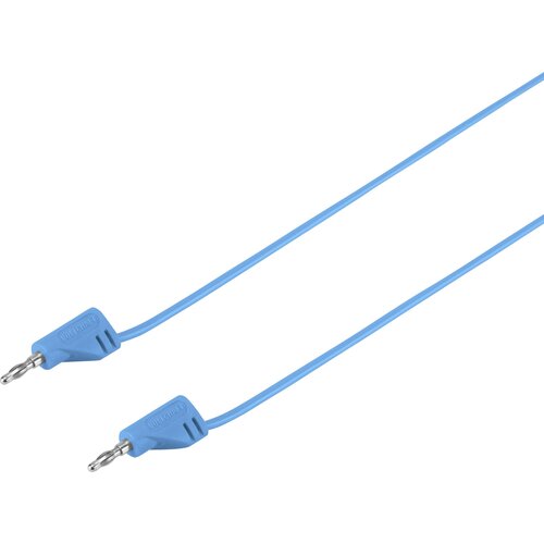 Voltcraft MSB-200 merilni vod lamelni vtič 2 mm lamelni vtič 2 mm 0.60 m modra 1 kos, (20423091) Cene