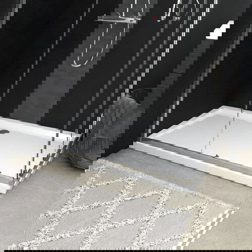 VidaXL Pravokutna ABS tu&amp;scaron;-kada bijela 70 x 120 cm Slike
